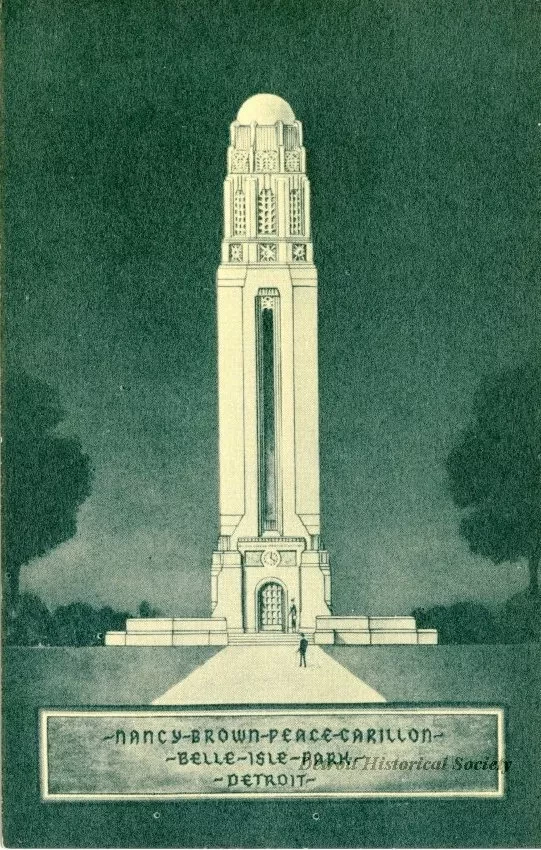 Postcard - Nancy Brown Peace Carillon - Belle Isle Park - Detroit