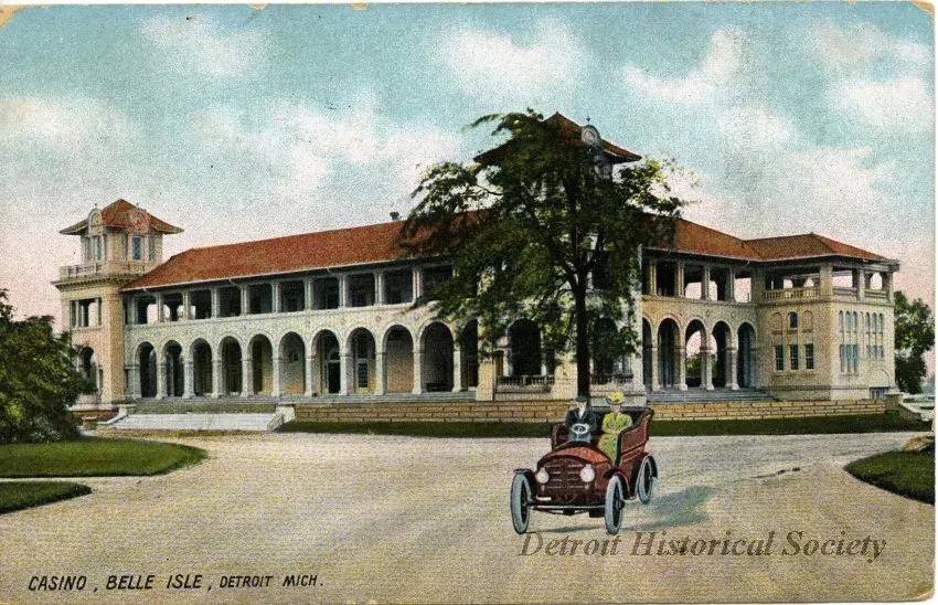 Postcard - Casino, Belle Isle, Detroit, Mich.