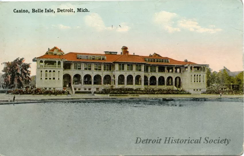 Postcard - Casino, Belle Isle, Detroit, Mich.