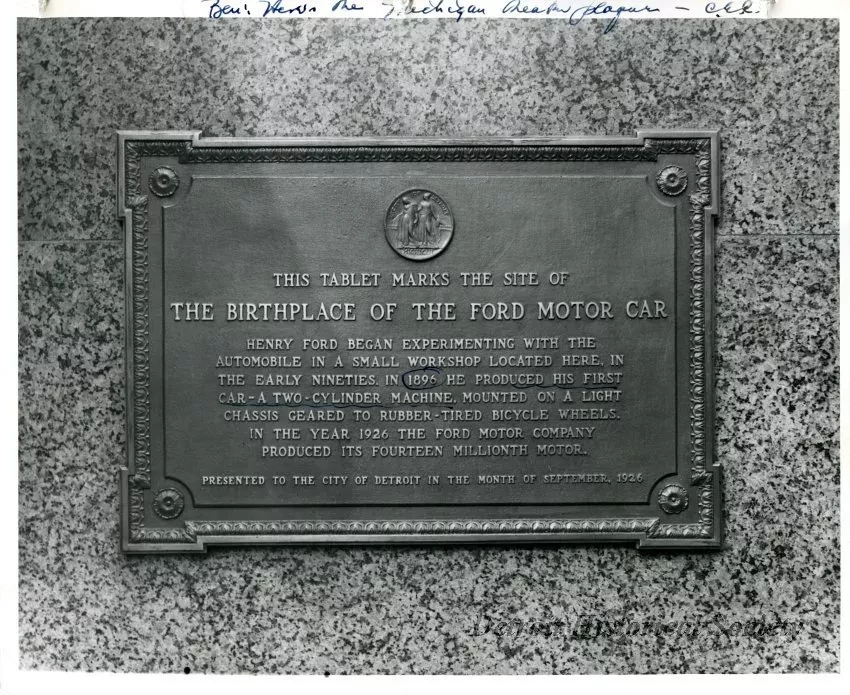 Print, Photographic - Birthplace of Ford Motor Car