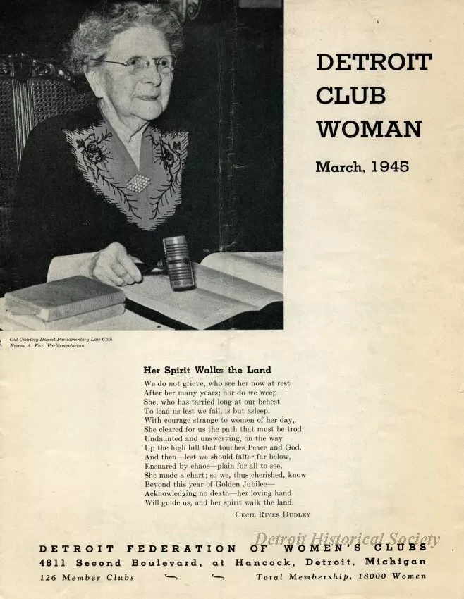 Magazine - Detroit Club Woman