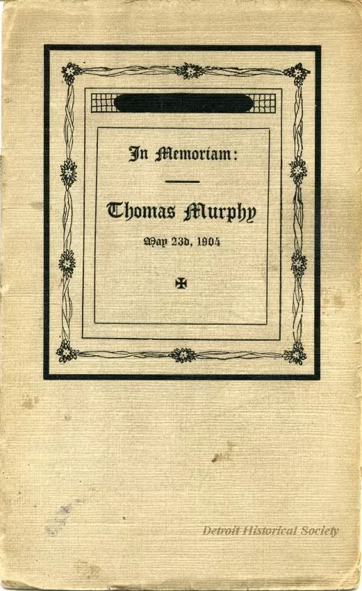 Booklet - In Memoriam: Thomas Murphy, May 23d, 1904