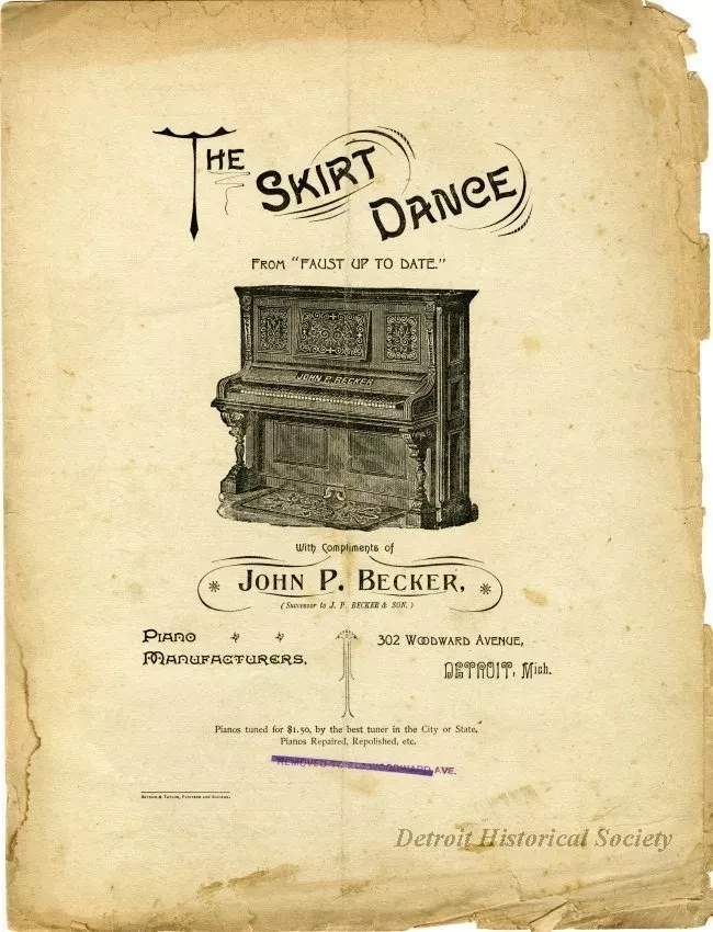 Music, Sheet - The Skirt Dance