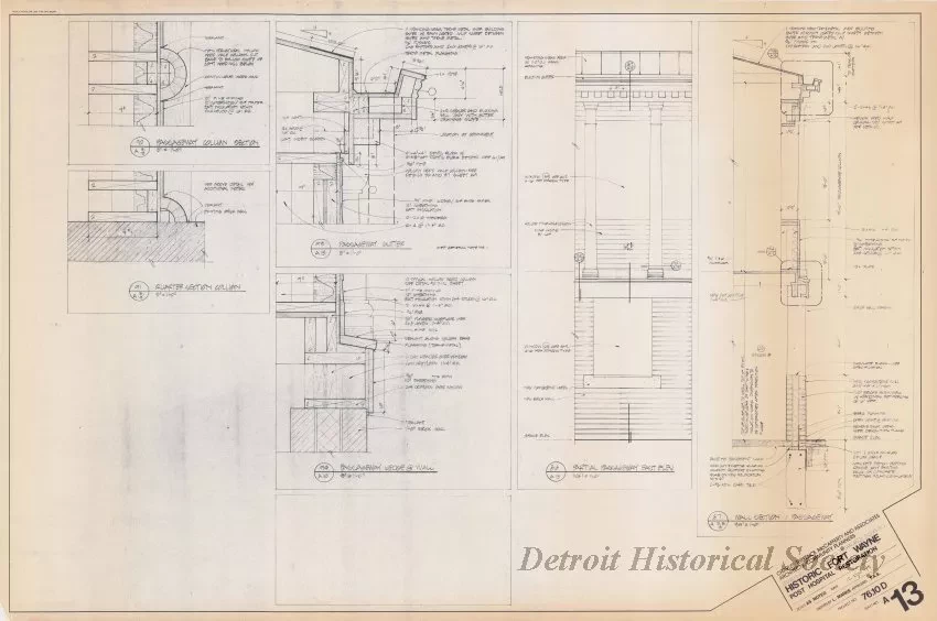 Blueprint - Historic Fort Wayne, 
Post Hospital Restoration