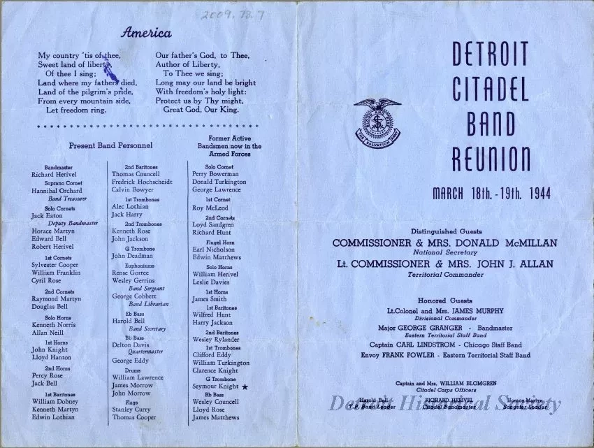 Program, Concert