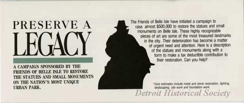 Pamphlet - Preserve a Legacy
