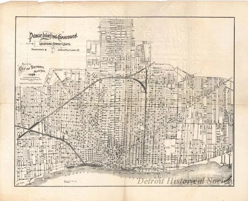 Map - Public Lighting Commission, Locations of Street Lights