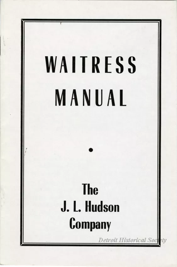 Manual, Employee - Waitress Manual