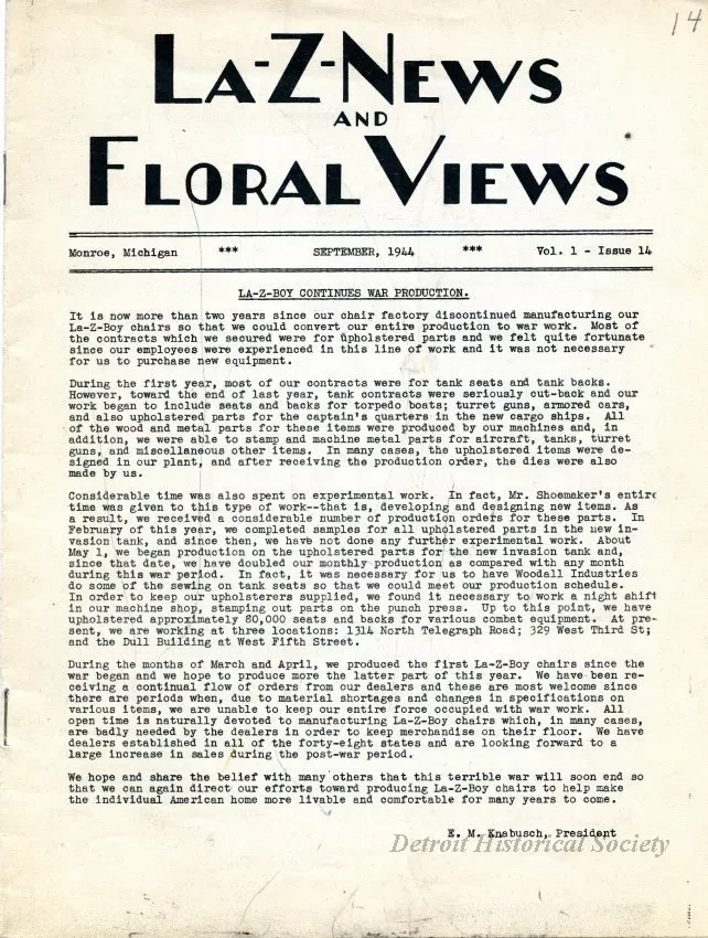 Newsletter - La-Z-News & Floral Views