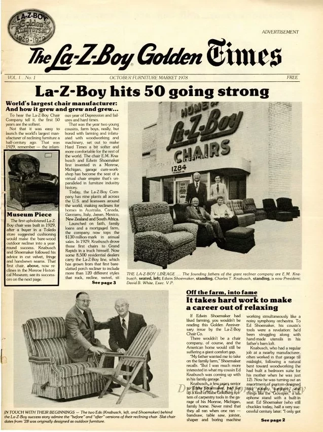 Newspaper - The La-Z-Boy Golden Times
