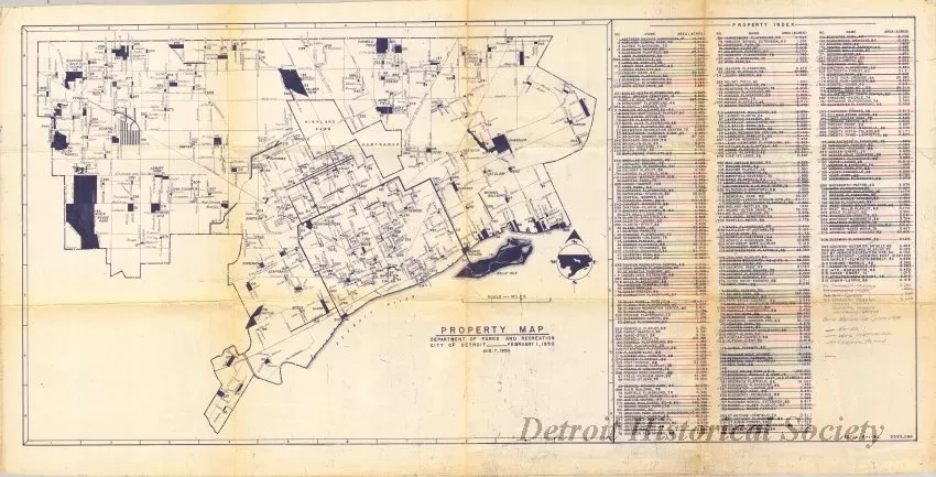 Blueprint - Property Map
Department of Parks and Recreation, City of Detroit