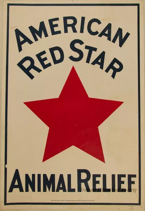 Poster - "American Red Star Animal Relief "