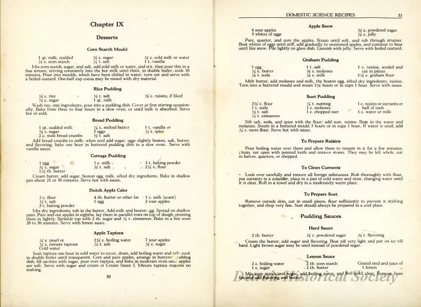Cookbook - Recipes for Instruction in Domestic Science