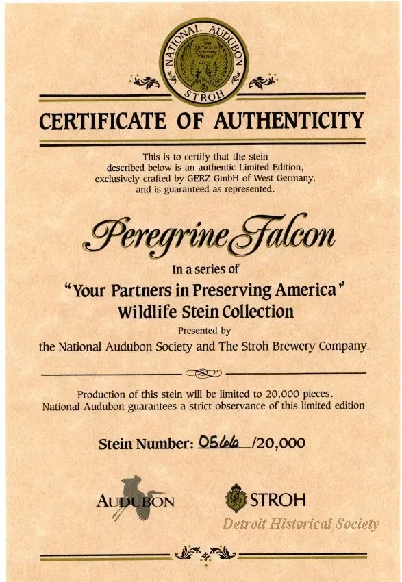 Stein - "Your Partners in Preserving America" Wildlife Stein Collection