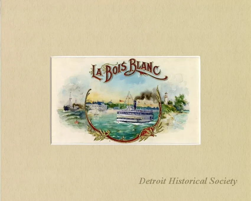 Drawing - La Bois Blanc