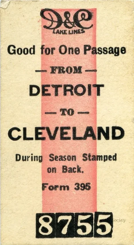 Ticket, Transportation - D&C Lake Lines