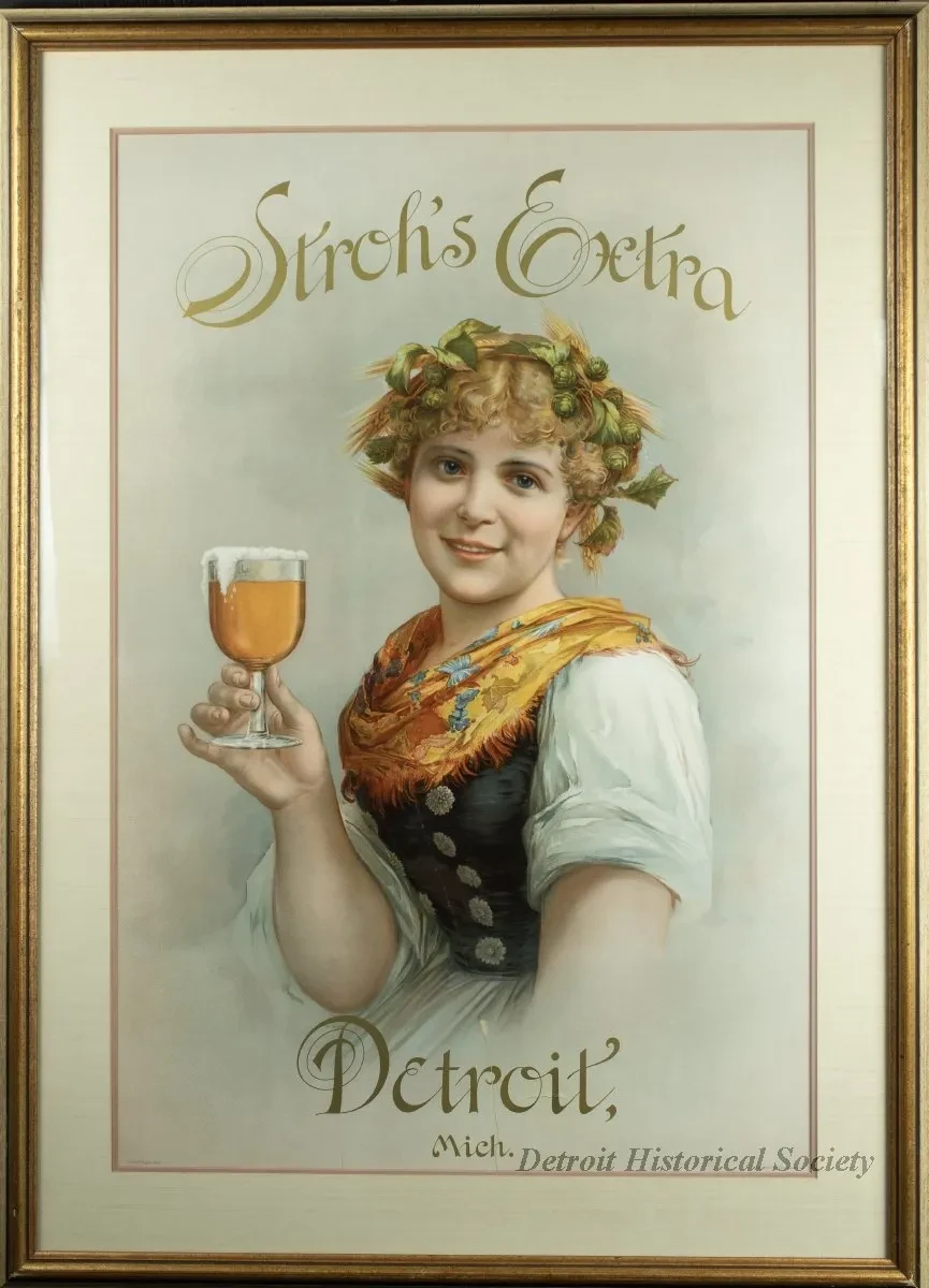 Sign, Advertising - Stroh's Extra