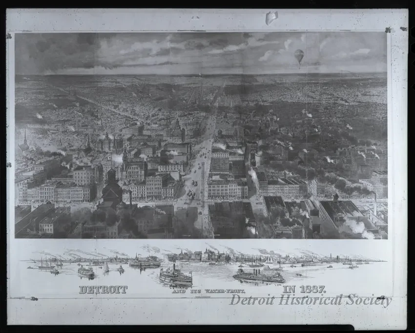 Negative, Film - Detroit and Its Water-Front, in 1887.