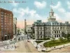 Postcard - Fort Street West, Detroit, Mich.