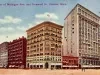 Postcard - Corner of Michigan Ave. and Griswold St., Detroit, Mich.