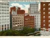 Postcard - Washington Boulevard Looking South and Grand Circus Park, Detroit, Mich.