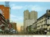 Postcard - Woodward Avenue North From Jefferson Avenue, Detroit, Mich.