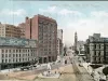 Postcard - Detroit, Mich. City Hall Square
