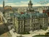 Postcard - Bird's Eye View, looking West from City Hall, Detroit, Mich.