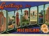 Postcard - Greeting from Detroit, Michigan