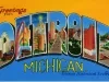 Postcard - Greetings from Detroit, Michigan