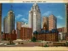 Postcard - Campus Martius, Detroit, Mich.