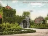 Postcard - Entrance to Woodmere Cemetery, Detroit, Mich.