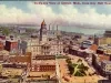 Postcard - Bird's-eye View of Detroit, Mich., from City Hall Tower east.