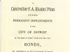 Booklet - Communication of Hon. Wm. C. Maybury on Controller F. A. Blades' Plan for Making Permanent Improvements in the City of Detroit by the Issue of Thhirty Year Four Per Cent Bonds.