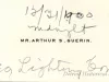 Card, Business - Mr. Arthur S. Guerin