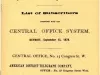Directory, Telephone - The Speaking Telephone!
List of Subscribers connected with the Central Office System
