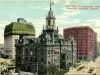 Postcard - City Hall, Pontchartrain Hotel and Hammond Building, Detroit, Mich. - City Hall, Pontchartrain Hotel & Hammond Bldg.