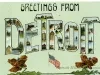 Postcard - Greetings from Detroit