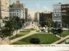 Postcard - Capitol Square Park and Griswold Street. Detroit, Mich.
