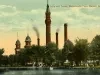 Postcard - Lake and Tower, Waterworks Park, Detroit, Mich. - Lake and Tower, Waterworks Park, Detroit, Mich.