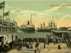 Postcard - Harbor Scene, Detroit, Mich.