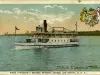 Postcard - Ferry ("Victoria") between Windsor, Canada, and Detroit, U.S.A.