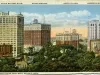 Postcard - Grand Circus Park West, Detroit, Mich.