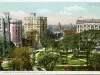 Postcard - A Corner of Grand Circus Park, Detroit, Mich.