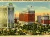 Postcard - Grand Circus Park, Showing Whitney Building, Statler and Tuller Hotels, Detroit, Mich.
