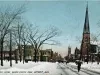 Postcard - Winter Scene, Grand Circus Park, Detroit, Mich.