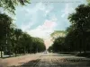 Postcard - Street Scene, Jefferson Ave., Detroit, Mich.