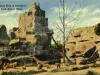 Postcard - Baboon Rock in Zoological Park, Detroit, Mich.