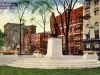 Postcard - Macomb Monument on Washington Blvd., Detroit, Mich.