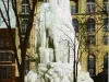 Postcard - Ice Fountain, Washington Park, Detroit, Mich.
